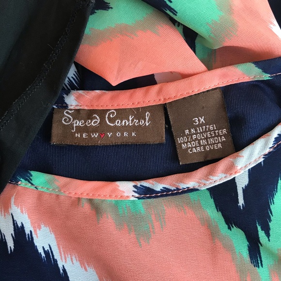 Speed Control Dress multi color size 3X - Picture 3 of 3